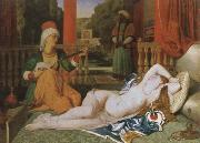 Jean-Auguste-Dominique Ingres odalisque and slave oil painting reproduction